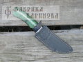 Нож Рысь-1 (сталь 95х18)стаб.карельская береза, мельхиор. 8