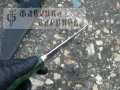 Нож Рысь-1 (сталь 95х18)стаб.карельская береза, мельхиор. 4