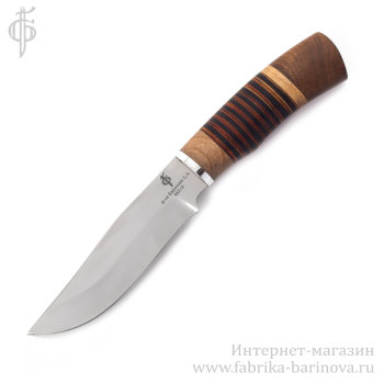 Нож Восточный (сталь 95Х18 кованая) рукоять наборная кожа.