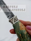 Финка НКВД 4,0 мм (дамаск), мельхиор, ст. кар.бер. 4
