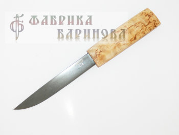 Нож Якут-2 (сталь D2), рукоять карельская береза.