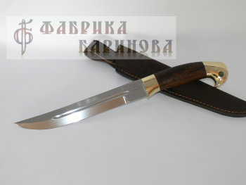 Нож Пластунский- Ш1 (сталь 95Х18), рукоять венге, литье латунь.