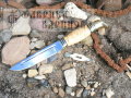 Нож Финка НКВД (сталь 95Х18), рукоять карельская береза, латунь. 1