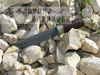 Нож Витязь-2 (сталь Х12МФ) венге, латунь.